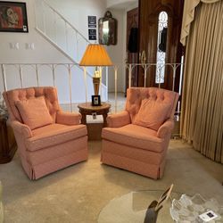 Vintage Classic Swivel Rocking Chairs