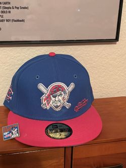 Pink And Blue Bubble Gum Hat Pirates New Era Fitted