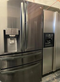 LG 4-Door Black Stainless Fridge

