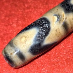 Ancient Genuine Double Tasso, Tibetan Dzi Bead, Pendant, Necklace