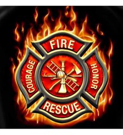 5D DIY Diamond Painting Firefighter 16X16 inches Full Round Drill Rhinestone Embroidery for Wall Decoration