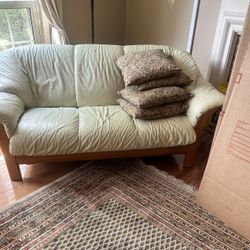 Leather Couches - 2 Love Seats