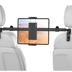 Car Tablet Holder Mount for iPad: Headrest Tablet Stand for Car Back Seat Compatible with iPad Pro Air Mini | Galaxy Tab | Kindle Fire HD | Switch OLE