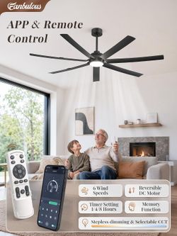 Ceiling Fans with Lights and Remote, new