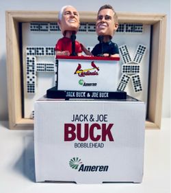 Jack Buck And Joe Buck STL Cardinals Bobblehead