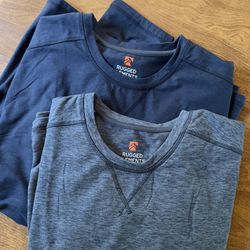 Rugged Elements Menswear Activewear Bundle of 2 Blue Long sleeve size XXL NWOT
