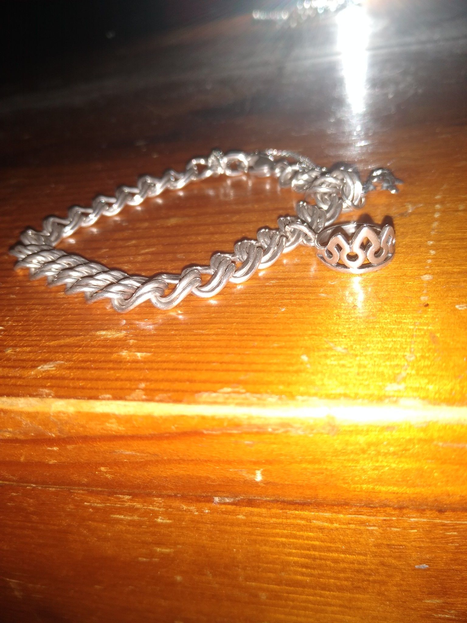 Heavy Double Curb James Avery Charm Braclet