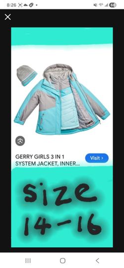 Gerry Kids Children Youth Ski Snow Jacket And Coat Set