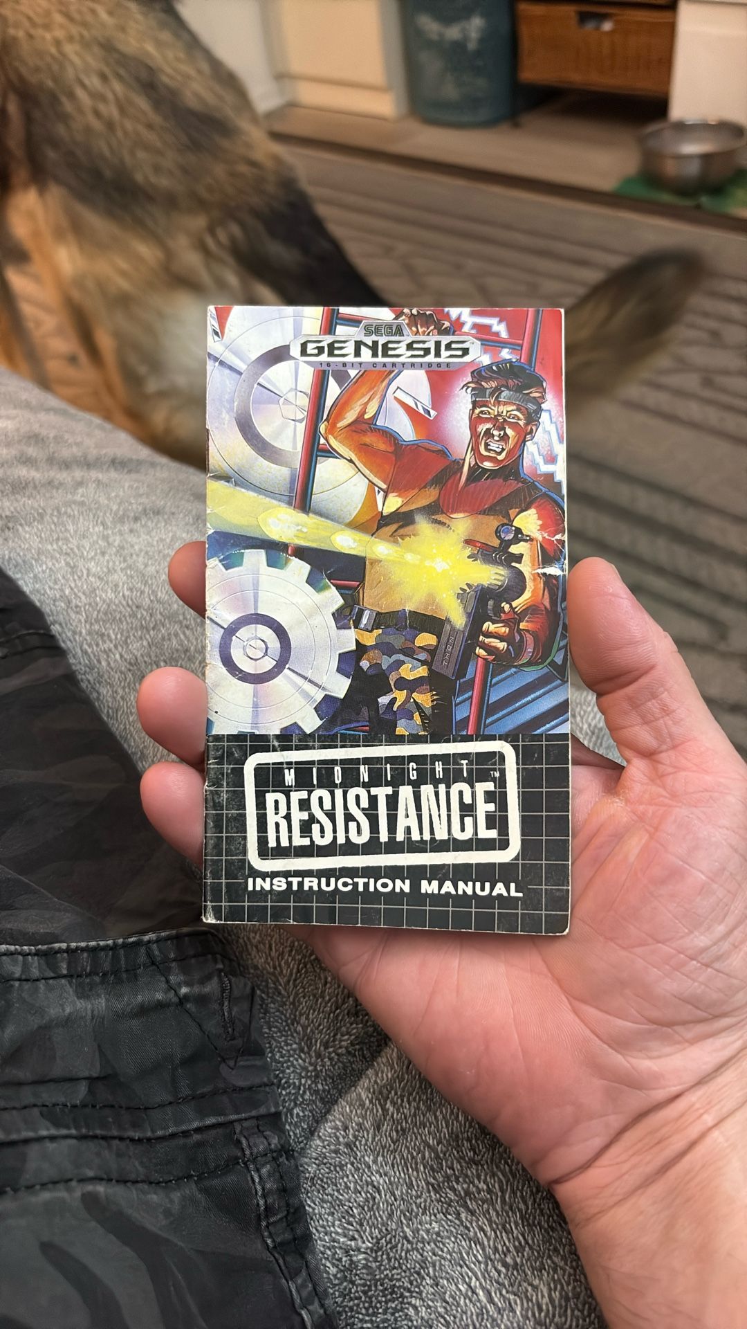 Sega Genesis Midnight Resistance Manual Only