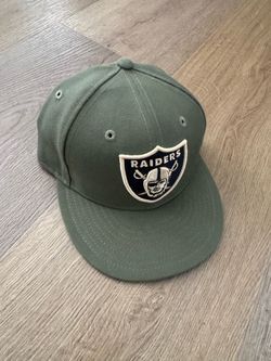 Raiders NFL Snapback Hat Olive Green