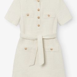M-KAE Copenhagen Taylor Boucle Dress – Off-White (Size M)