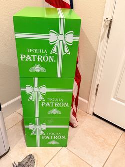 Patrón Tequila 3 tier shelf