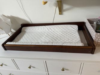 Baby Changing Topper - Wood Brown