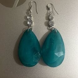 Large Turquoise Earrings 