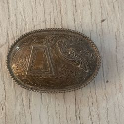 Silver Belt Buckle, Weights .15 Lb, Mexico 925