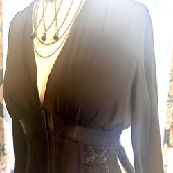 ⚜️Black Blouse Corset With Lace⚜️