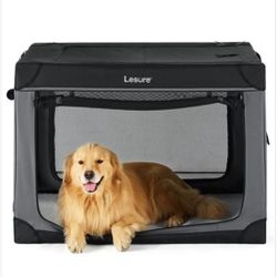 Lesure Soft Collapsible Dog Crate - 42 Inch Portab