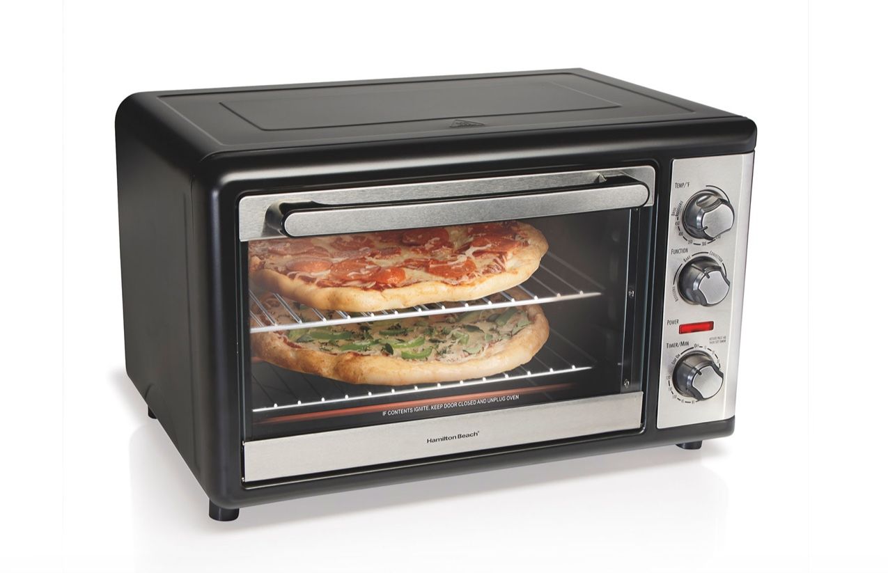 31108G Open Box Brand New Hamilton Beach Revolving Rotisserie Countertop Toaster Oven