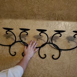 Large Iron Candle Holder Display