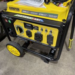 Champion Power Equipment 5300/4250-Watt Gasoline and Propane Powered Dual Fuel Portable Generator with CO Shield