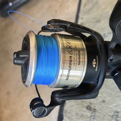 Shimano baitrunner 6500b w/ seeker classic series rod