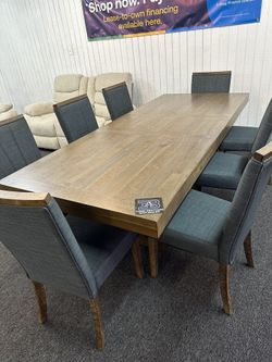 New & Beautiful Modern 8pc Table & Chairs!! Only $39 Down