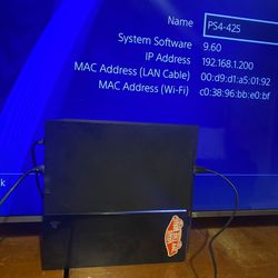 PS4 1st Gen CUH-1115A 500GB Firmware 9.60