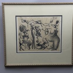 Procession, Drawing By Alfred Bendiner