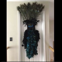 Handmade Peacock Corset Costume S-M