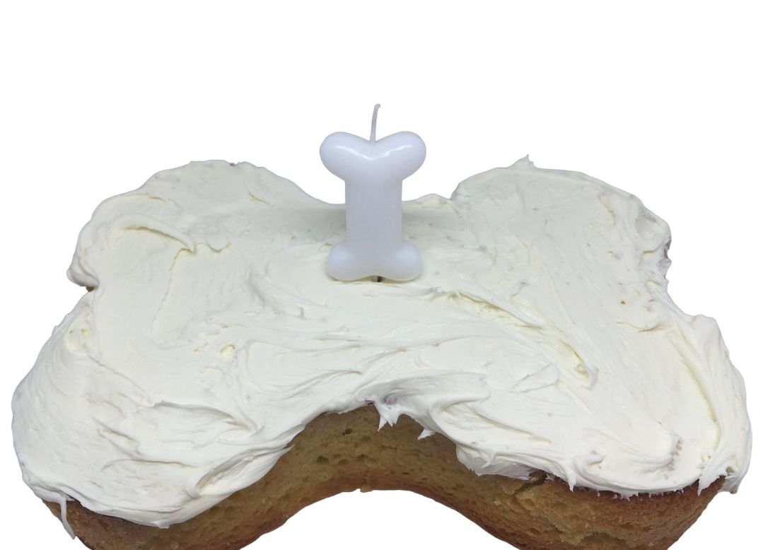 Bone Shaped Cake/ Cupcake Topper Candle