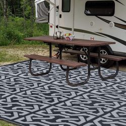 Brand New Reversible Mats, Plastic Straw Rug, Modern Area Rug, Large Floor Mat and Rug for Outdoors, RV, Patio