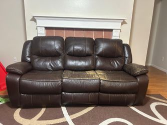 Used Sofa set with love seat n recliner