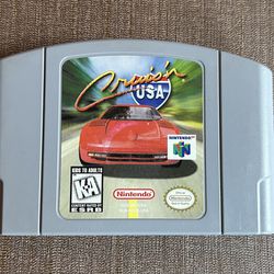 Cruising America for Nintendo N64  The game is tested and working. It is great condition. I have taken the time to clean the contacts so it will conti