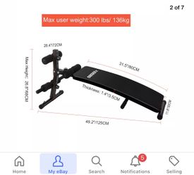 Sit-up Bench ; super steal