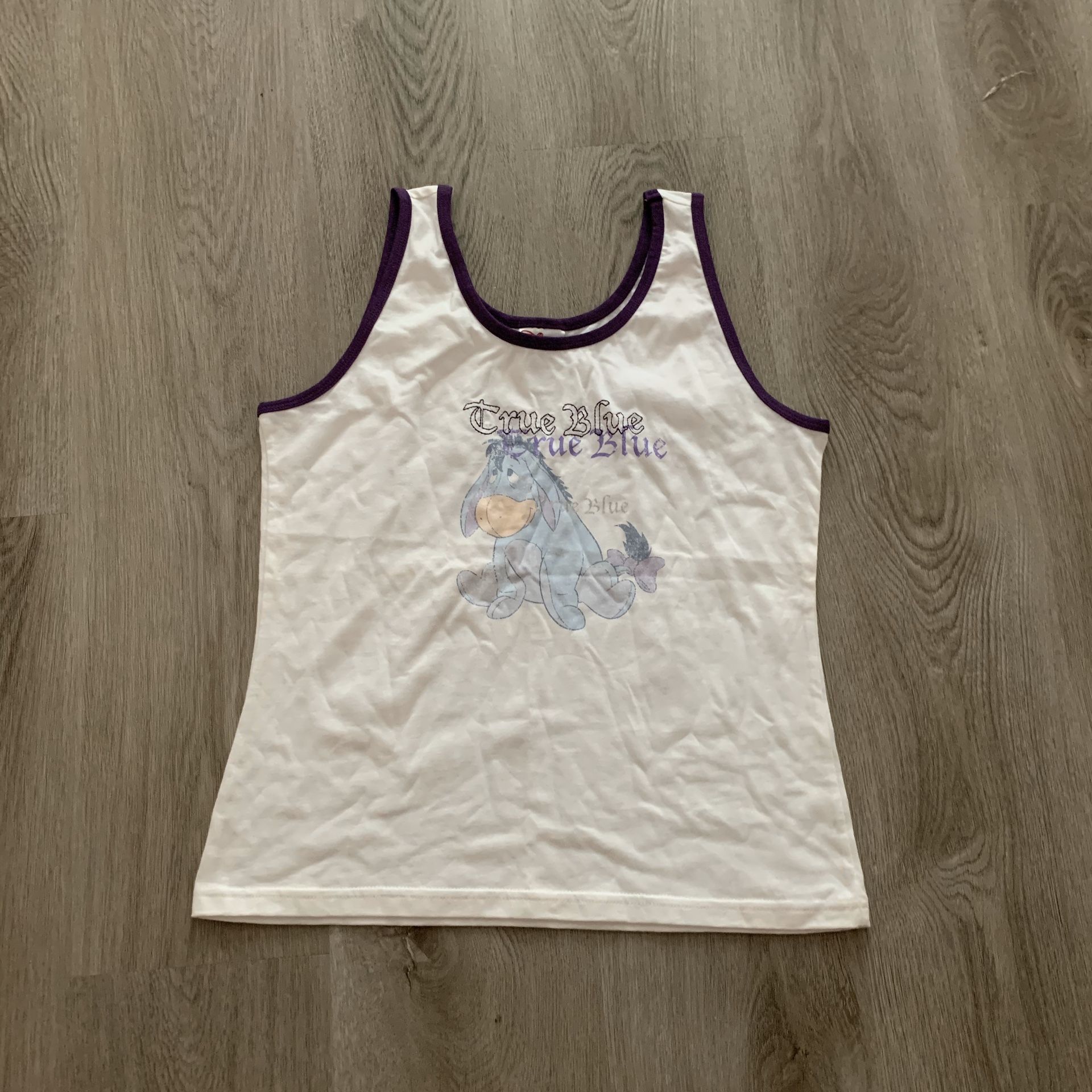 Disney Vintage Eeyore white tank top