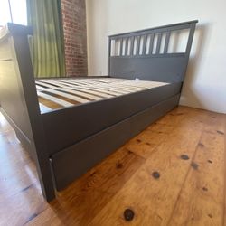 Queen Bed Frame Slide out Drawers : Deliver