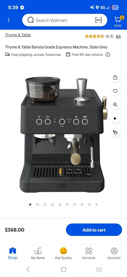 Thyme & Table - Professional Barista Grade - Espresso Machine