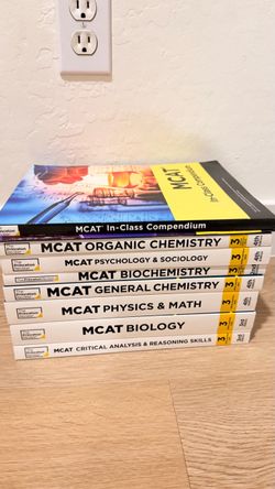 Princeton and BluePrint Review MCAT Prep Books Set of 7