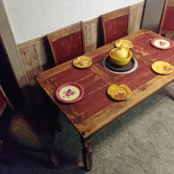 Vintage Rustic Southwest Dining Set