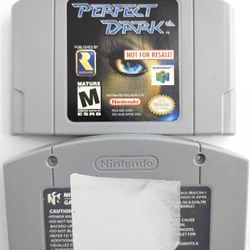 Perfect Dark Not For Resale NFR (Nintendo 64 N64, 2000) *Cart Only* Authentic!