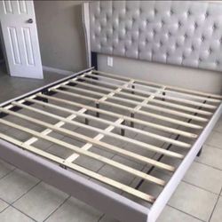New 6ft Tall Luxury Bed Frames MATTRESS NIT INCLUDED Same Day Delivery 🚚