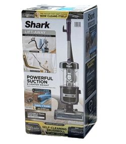 Shark Lift-Away ZD201 Powerfins Self-Cleaning Upright Vacuum, Eggplant