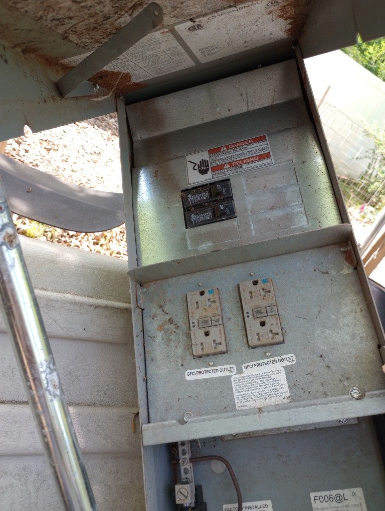 Temporary Electric Box.