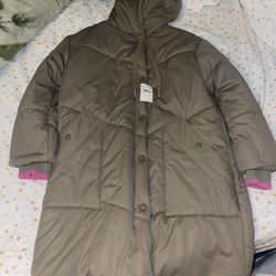 Avec Les Filles Puffer Long Jacket