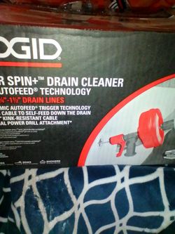 Riggid drain cleaner