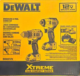 Dewalt 12v xtreme drill combo