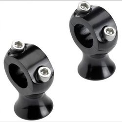 BLACK BILTWELL SLIMLINE RISERS FOR 1" BARS