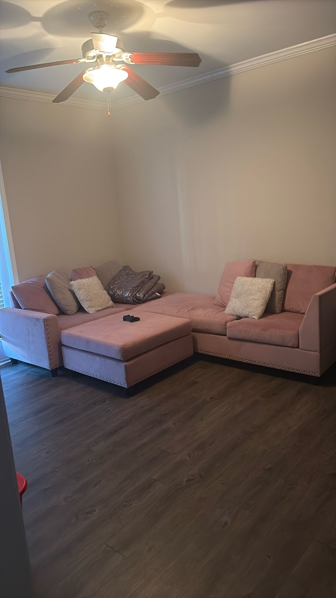 Pink Sectional 