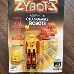 Factory Sealed Vintage Original 1984 Remco Zybots Earth Breaker Action Figure