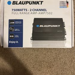 Blaupunkt Amplifier 750 Watts Max 2 Channel amp7502